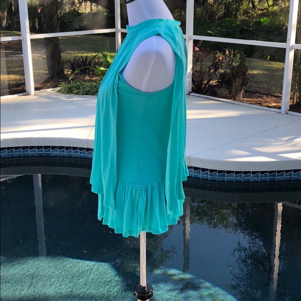 LAST ONE SMALL Gorgeous mint double layer top. - Picture 4 of 4